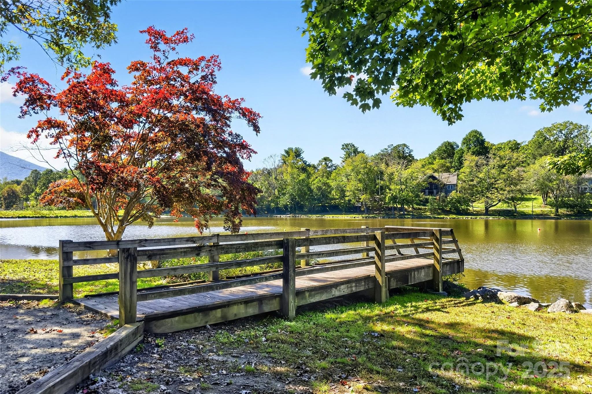 211 Rhododendron Avenue Black Mountain, NC 28711 - Photo 48 of 48 a view of a bench in the garden