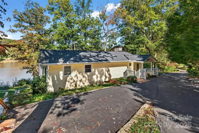 front view of a house with a street