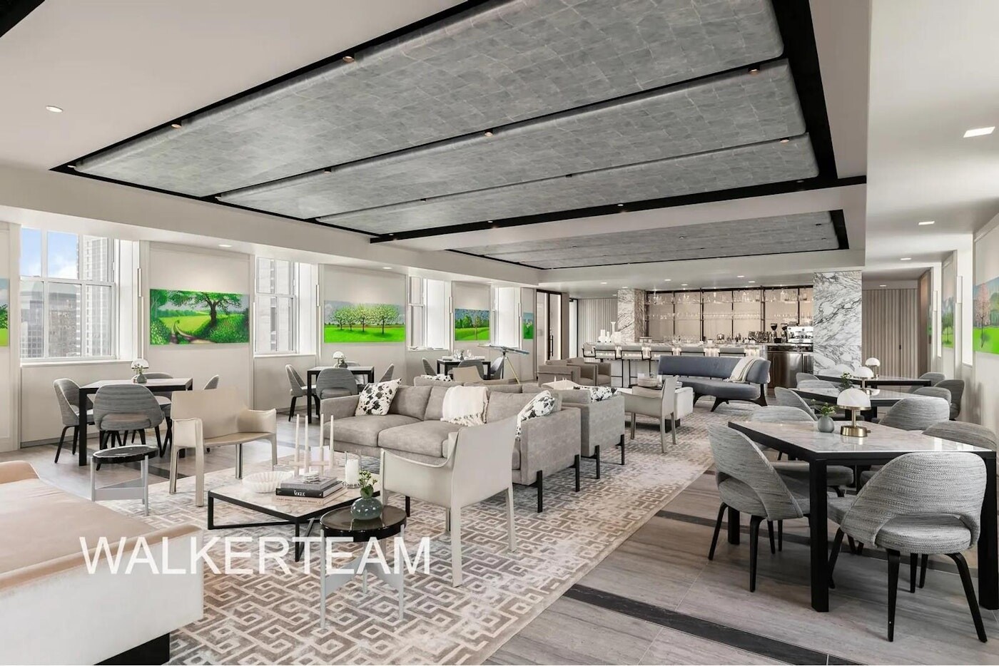 1 Wall Street, Unit 607 Manhattan, NY 10005 - Photo 9 of 14 a very nice looking living room with lots of furniture and a large window