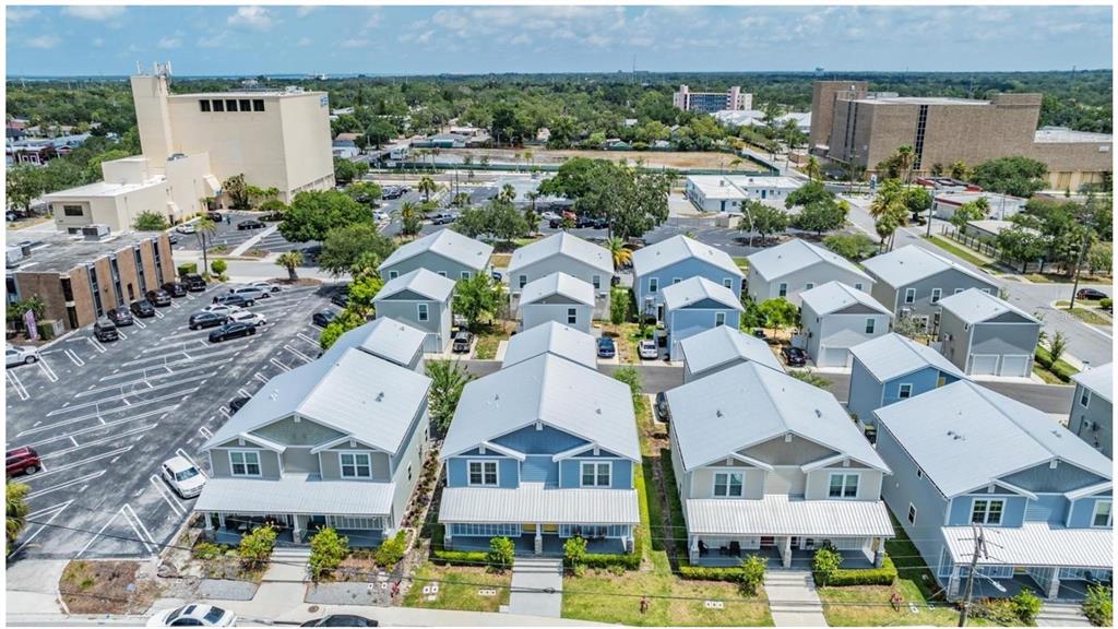 1264 Pierce Street Clearwater, FL 33756 - Photo 16 of 16 an aerial view of residential building and parking space