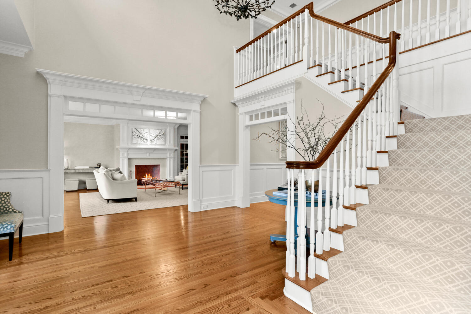 253 Middlesex Road Darien, CT 06820 - Photo 3 of 40 a view of entryway and hall with wooden floor