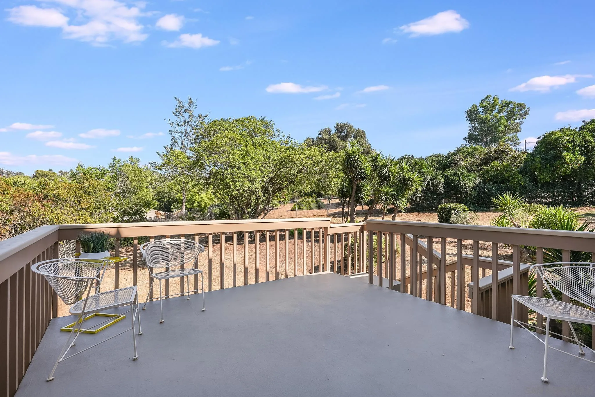 16456 Martincoit Road Poway, CA 92064 - Photo 38 of 55 a balcony with wooden floor and fence