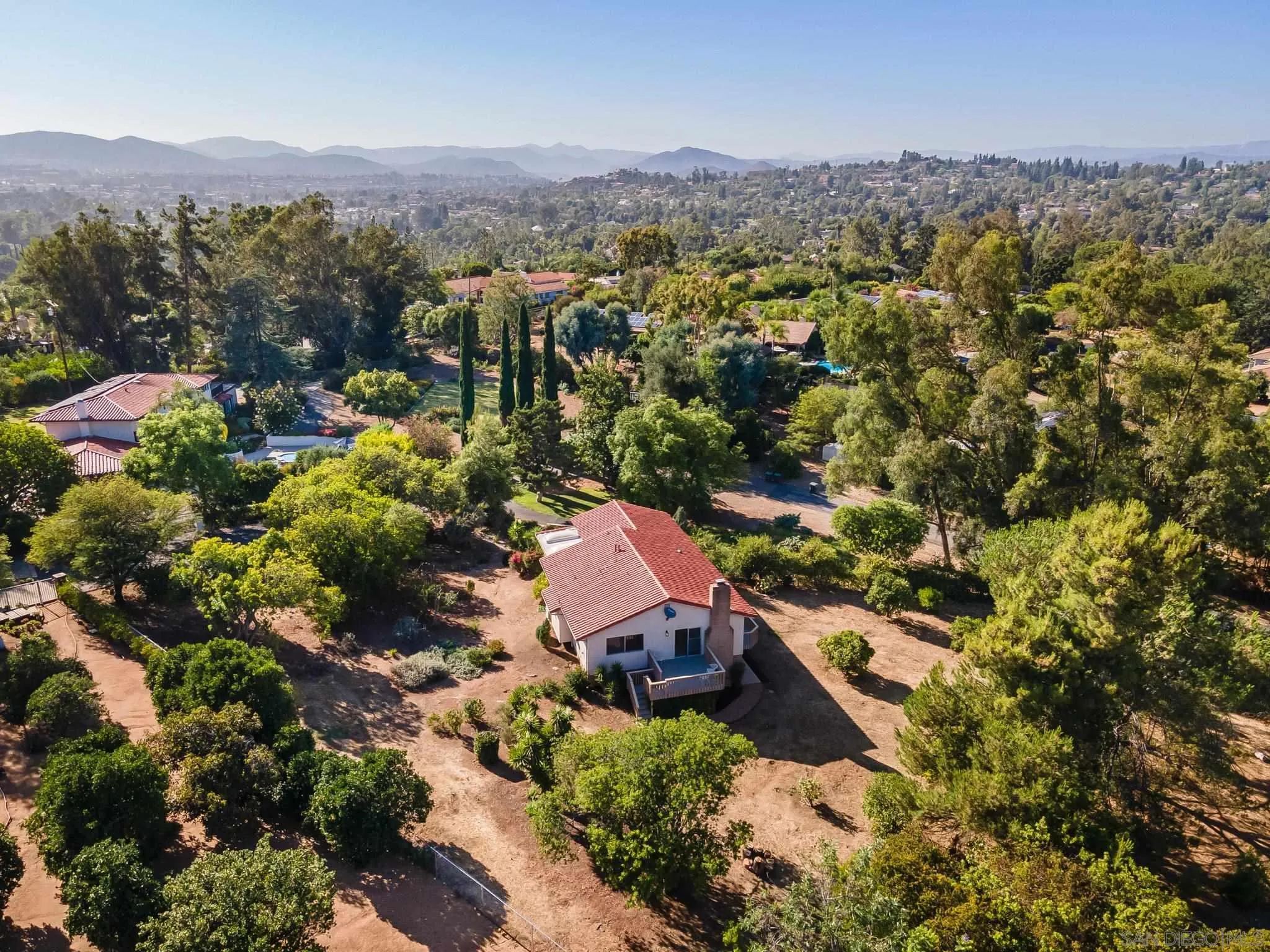 16456 Martincoit Road Poway, CA 92064 - Photo 54 of 55 an aerial view of a house with a yard