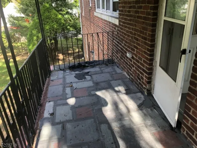 a view of yard from deck