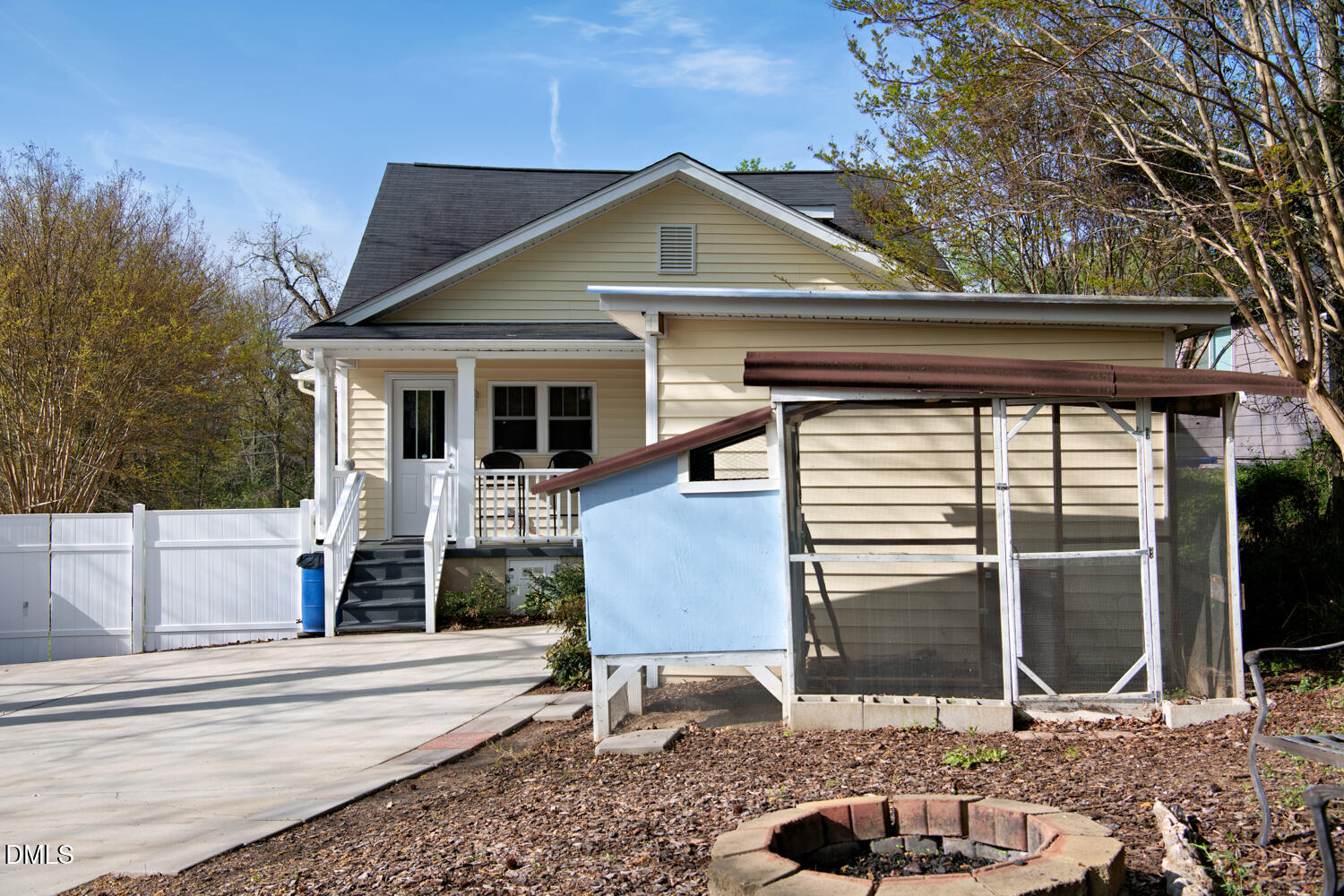 217 Moline Street Durham, NC 27707 - Photo 23 of 30 a front view of a house with garden