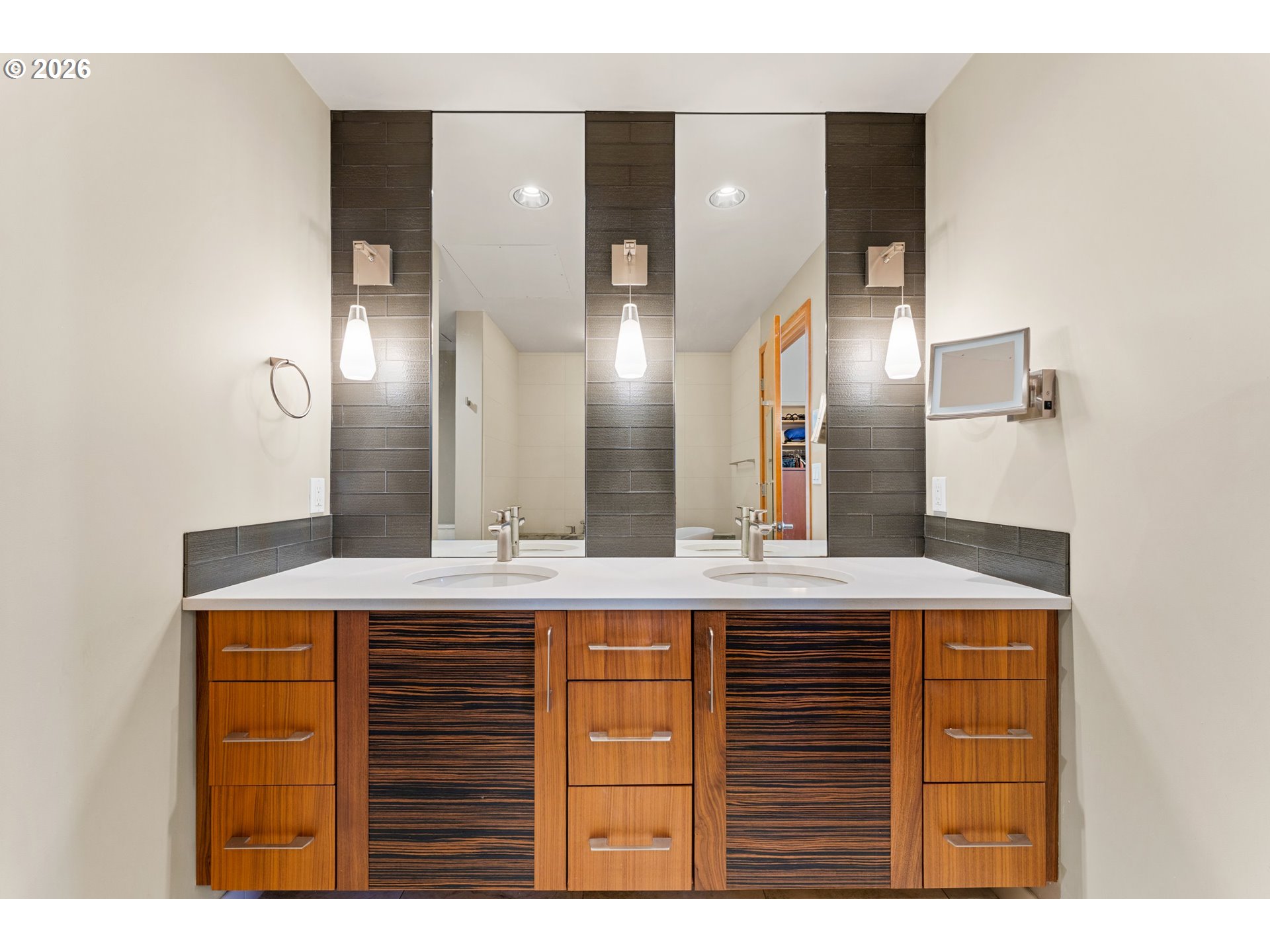 1030 Northwest Johnson Street, Unit 611 Portland, OR 97209 - Photo 21 of 34 a bathroom with a sink and a mirror