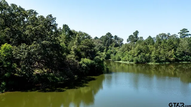 a view of a lake with houses