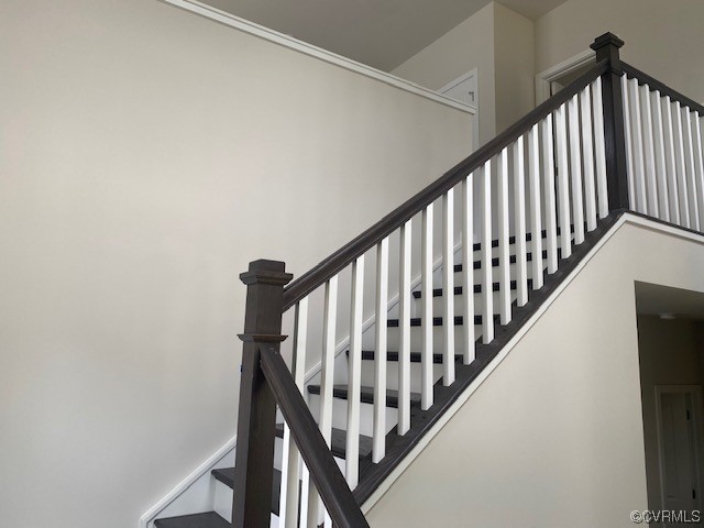 9124 Moldova Road Chesterfield, VA 23832 - Photo 10 of 26 a view of staircase with railing and white walls