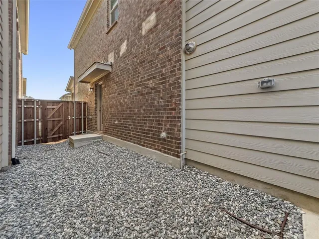 a backyard of a house