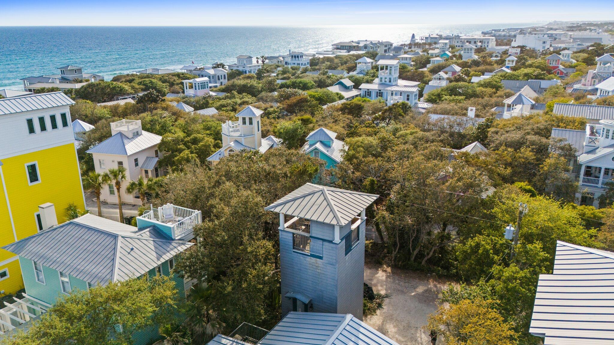 91 Cypress Hill Road Santa Rosa Beach, FL 32459 - Photo 2 of 66 an aerial view of multiple houses with yard