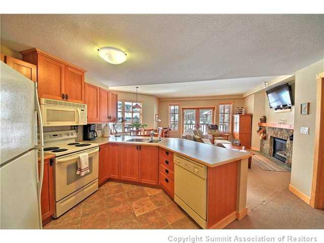 910 Copper Road, Unit 320 Copper Mountain, CO 80443 - Photo 10 of 24 a kitchen with stainless steel appliances granite countertop a sink stove and refrigerator