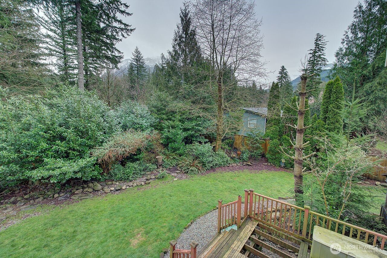 44212 Fir Road Gold Bar, WA 98251 - Photo 28 of 34 a view of a deck with a forest