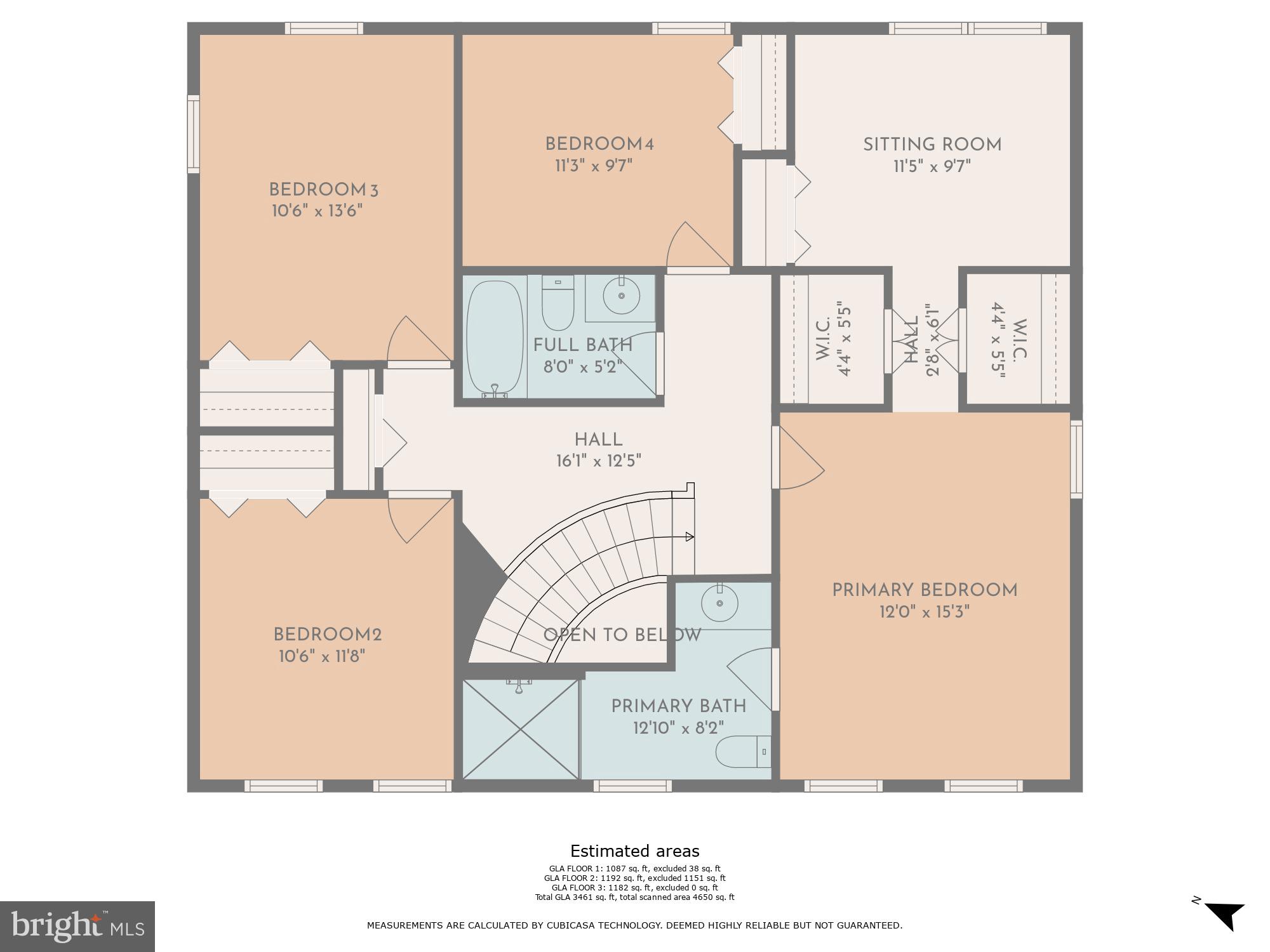5021 Whetstone Road Columbia, MD 21044 - Photo 57 of 59 Floor Plan: Upper Level
