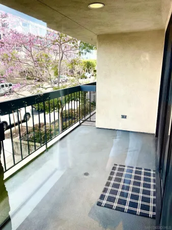 a view of a room with an empty space