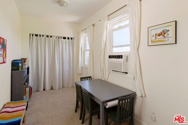 a view of a patio on the roof deck