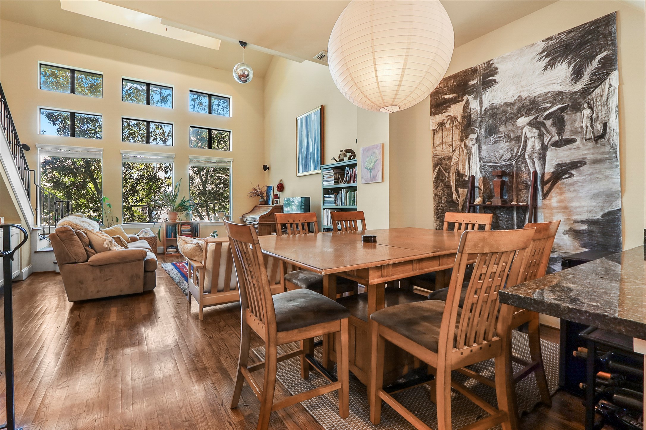 1905 Summer Street Houston, TX 77007 - Photo 8 of 25 a view of a dining room with furniture and wooden floor