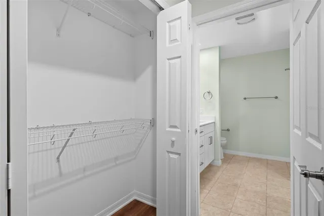 a view of walk in closet