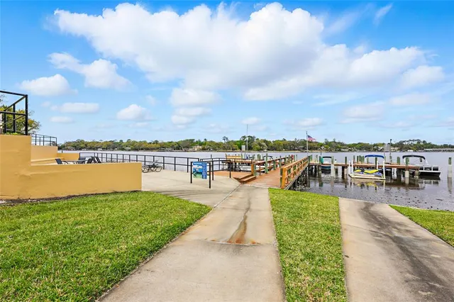a view of a swimming pool and lake view