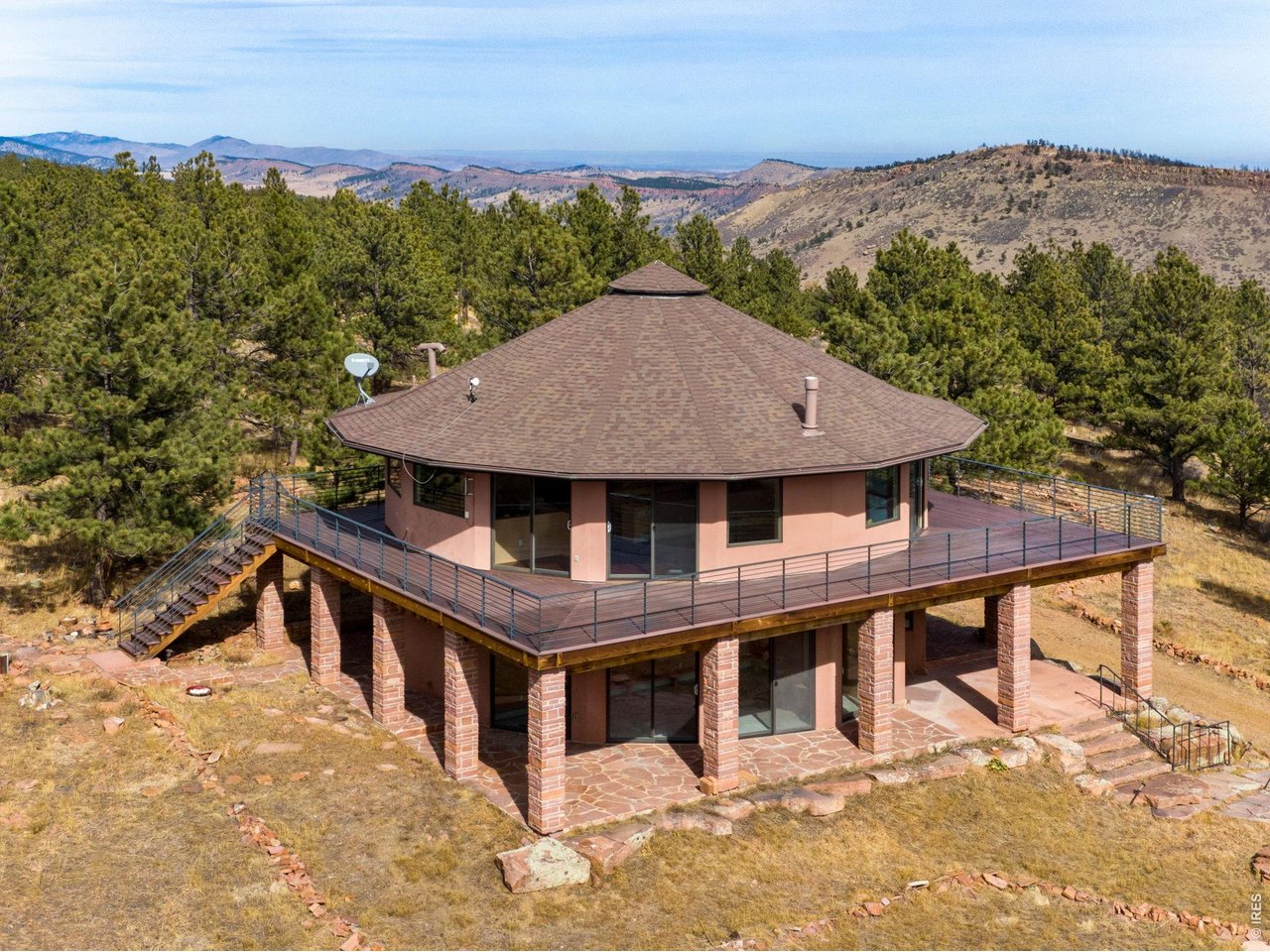 3001 Eagle Ridge Road Lyons, CO 80540 - Photo 44 of 50 a view of a house with a roof deck