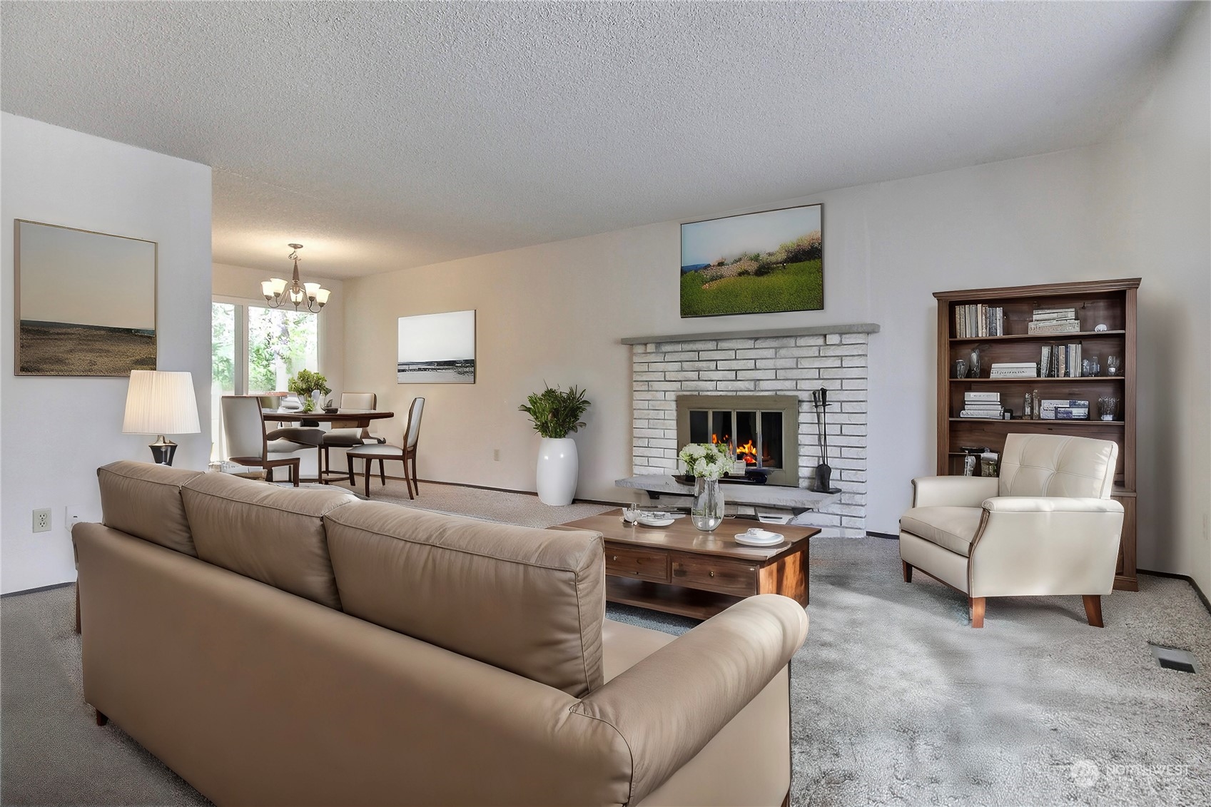 818 Haskell Street DuPont, WA 98327 - Photo 3 of 26 a living room with furniture and a fireplace