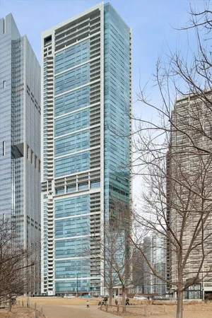 a view of parking area of a building
