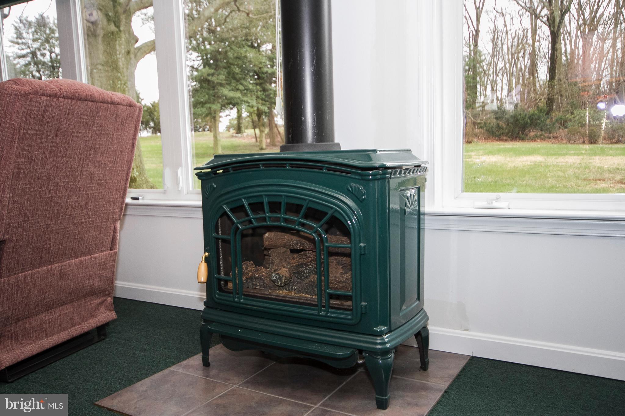 6217 Ebenezer Road Baltimore, MD 21220 - Photo 21 of 30 Gas Stove in Sun Room