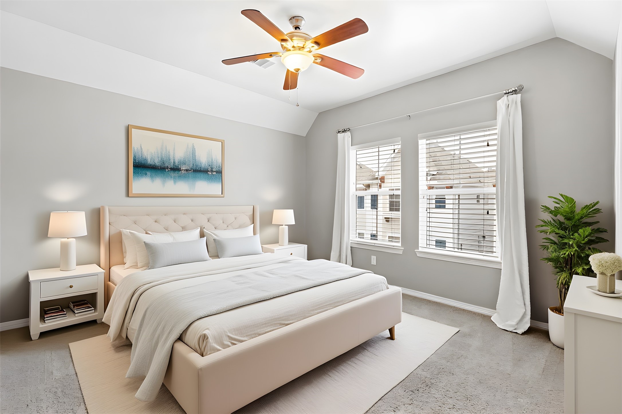 1172 West 17th Street Houston, TX 77008 - Photo 20 of 29 A view of a secondary bedroom on the 3rd floor. This room is virtually staged with a queen bed.