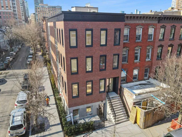 a front view of a building