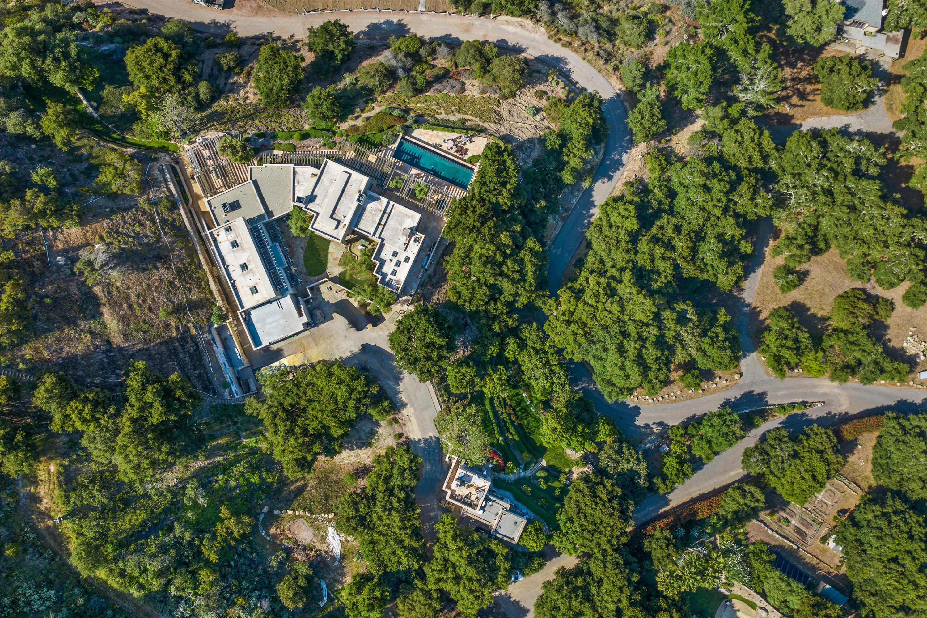 892 Toro Canyon Road Montecito, CA 93108 - Photo 40 of 40 an aerial view of a house with a yard