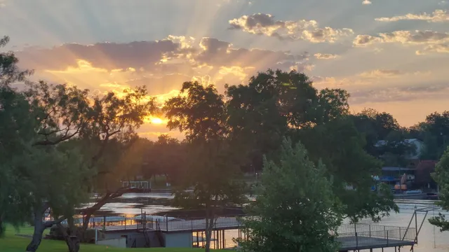 a bedroom with a bed and furniture