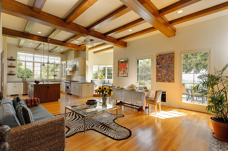 7200 Casitas Pass Road Carpinteria, CA 93013 - Photo 9 of 29 a living room with furniture floor to ceiling window and potted plants