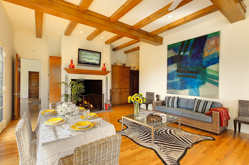 7200 Casitas Pass Road Carpinteria, CA 93013 - Photo 10 of 29 a outdoor living space with furniture and a fireplace