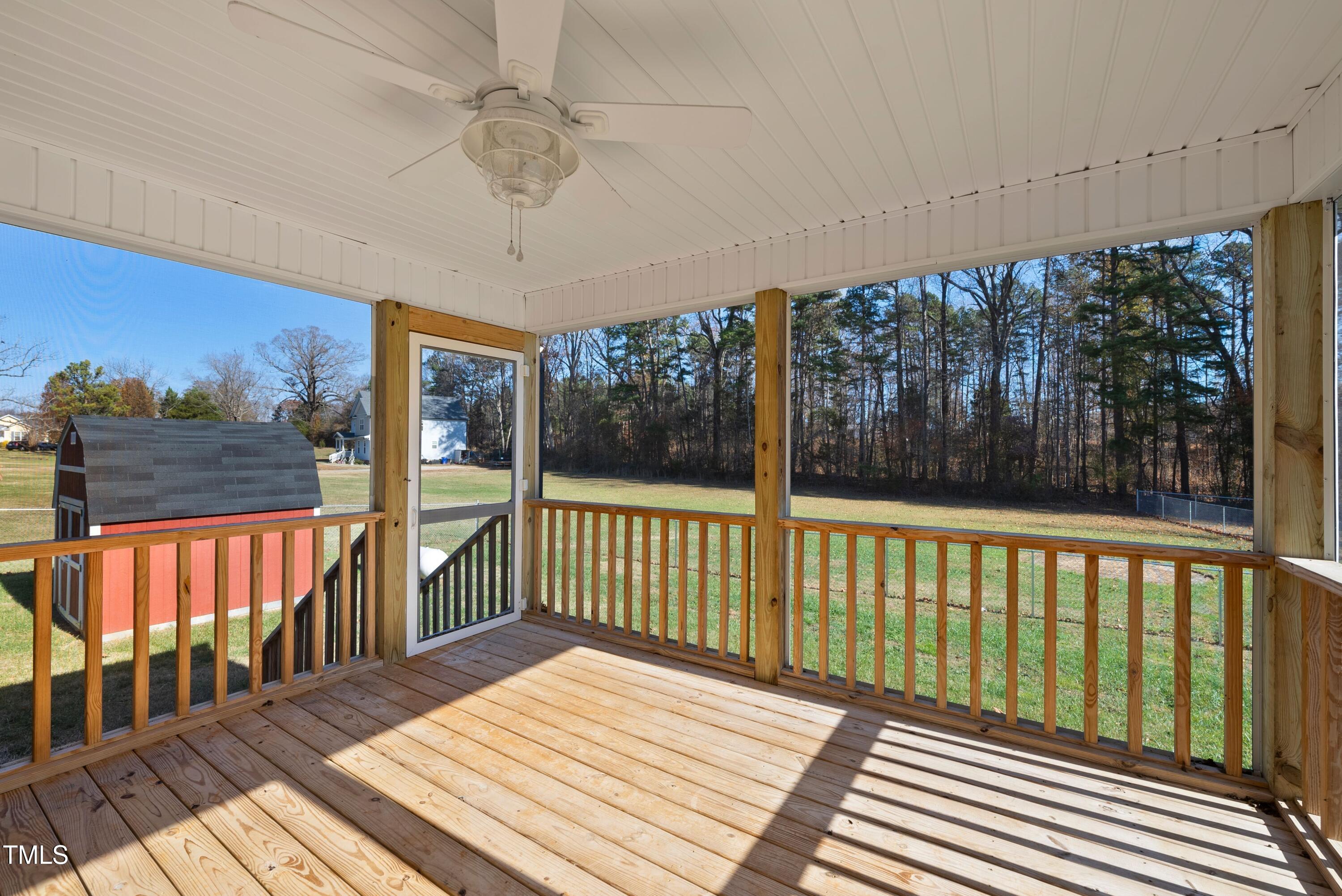 9425 Meredith Drive Rougemont, NC 27572 - Photo 23 of 29 a view of a balcony with furniture