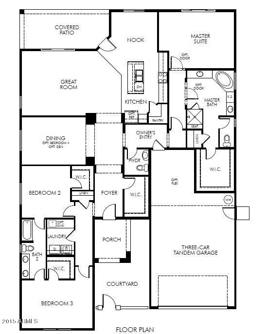 20120 Rosa Road Queen Creek, AZ 85142 - Photo 20 of 20 2461 Floor plan