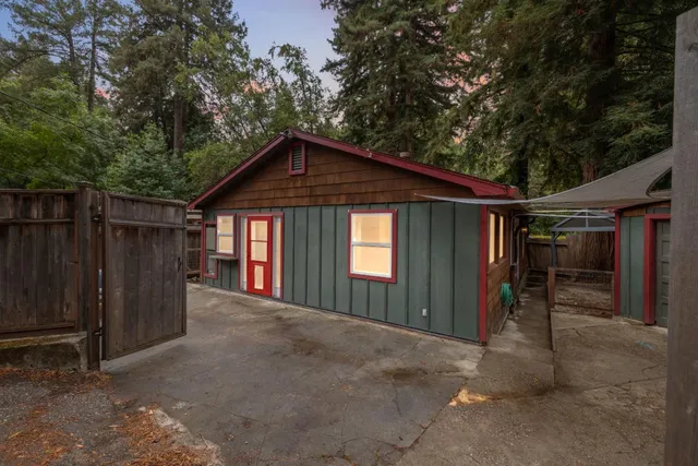 a front view of a house with a porch
