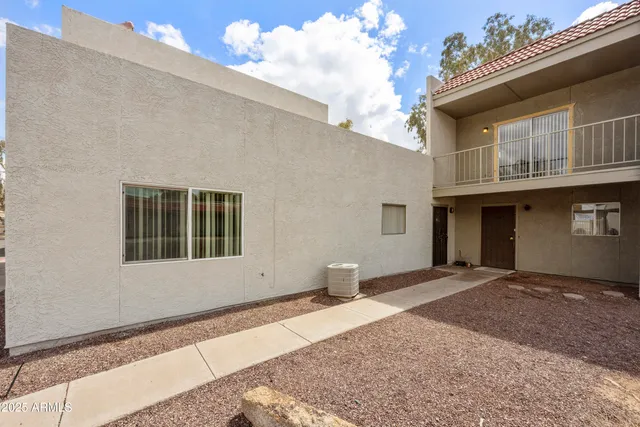 a front view of a house