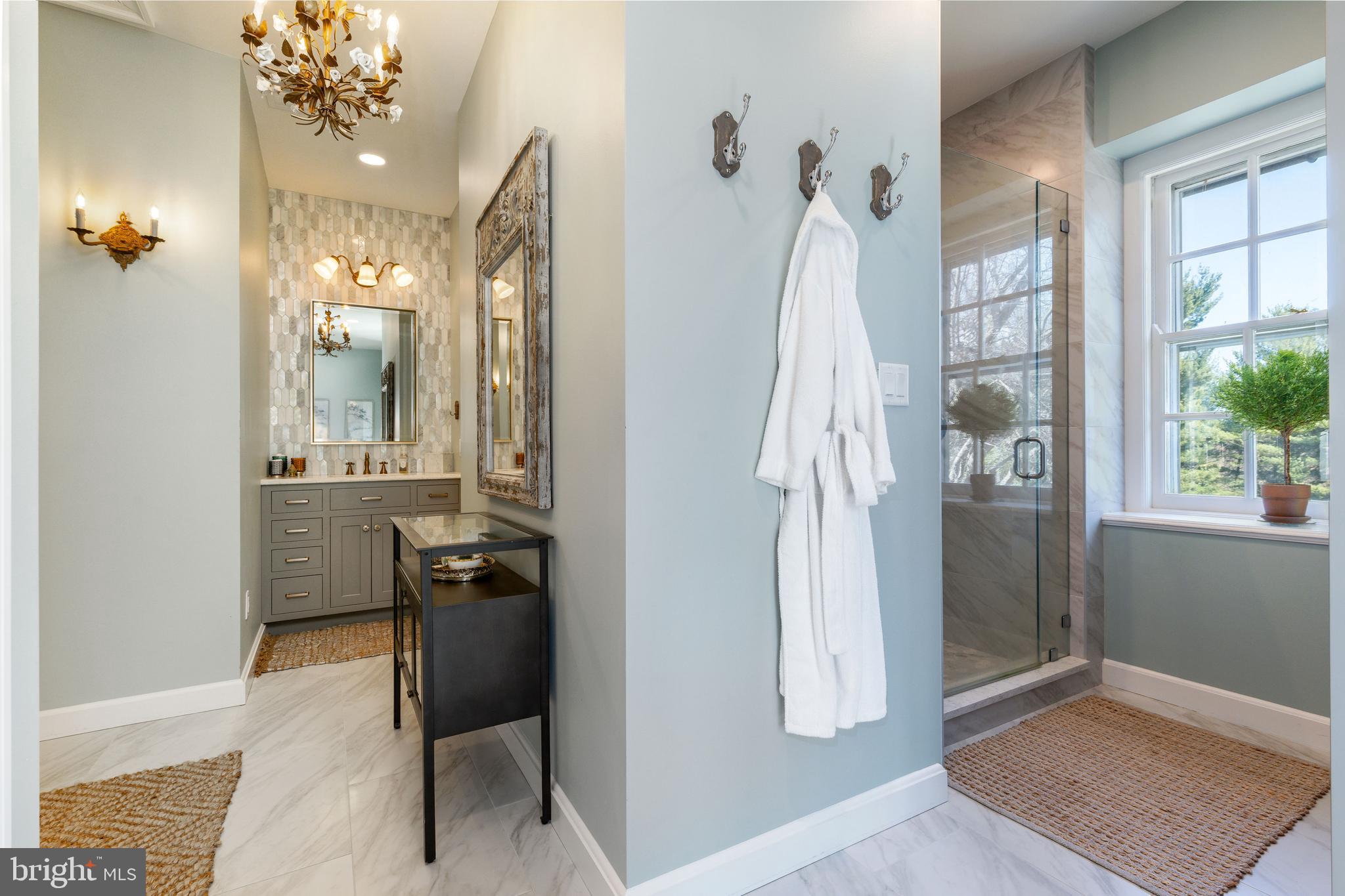 710 Weadley Road Radnor, PA 19087 - Photo 54 of 67 a view of a bathroom with a shower