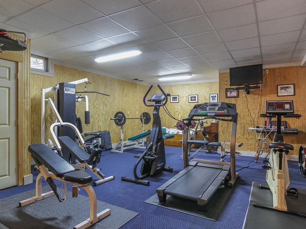 107 Wallentine Road Bowdoinham, ME 04008 - Photo 26 of 35 The gym (and drum room!) on the...