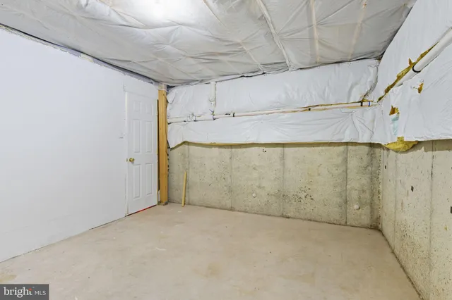 a view of balcony with wooden floor