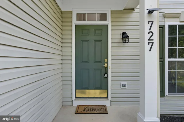 a view of front door of house