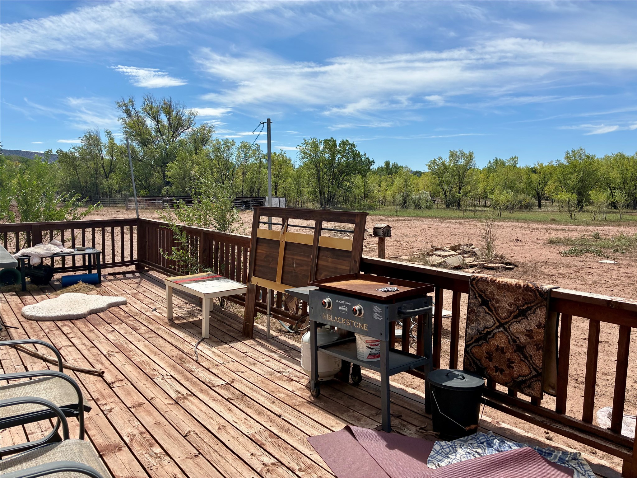 22 El Gasnate Ribera, NM 87560 - Photo 18 of 27 Back Deck