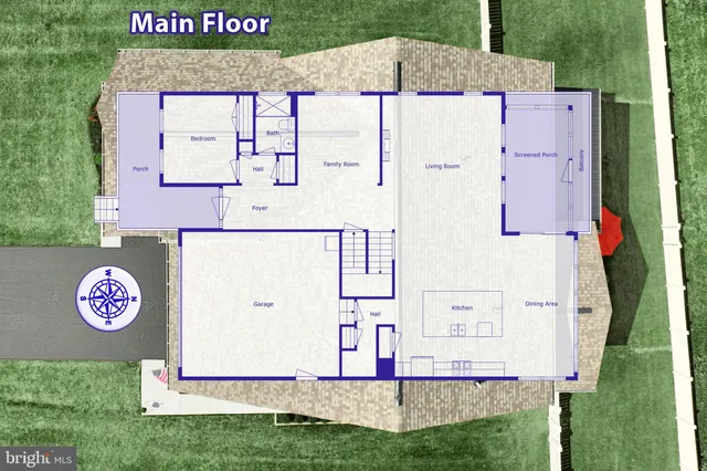 front view of house with a yard