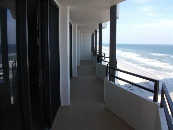 a view of a balcony