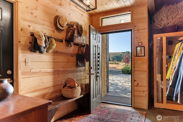 a view of front door