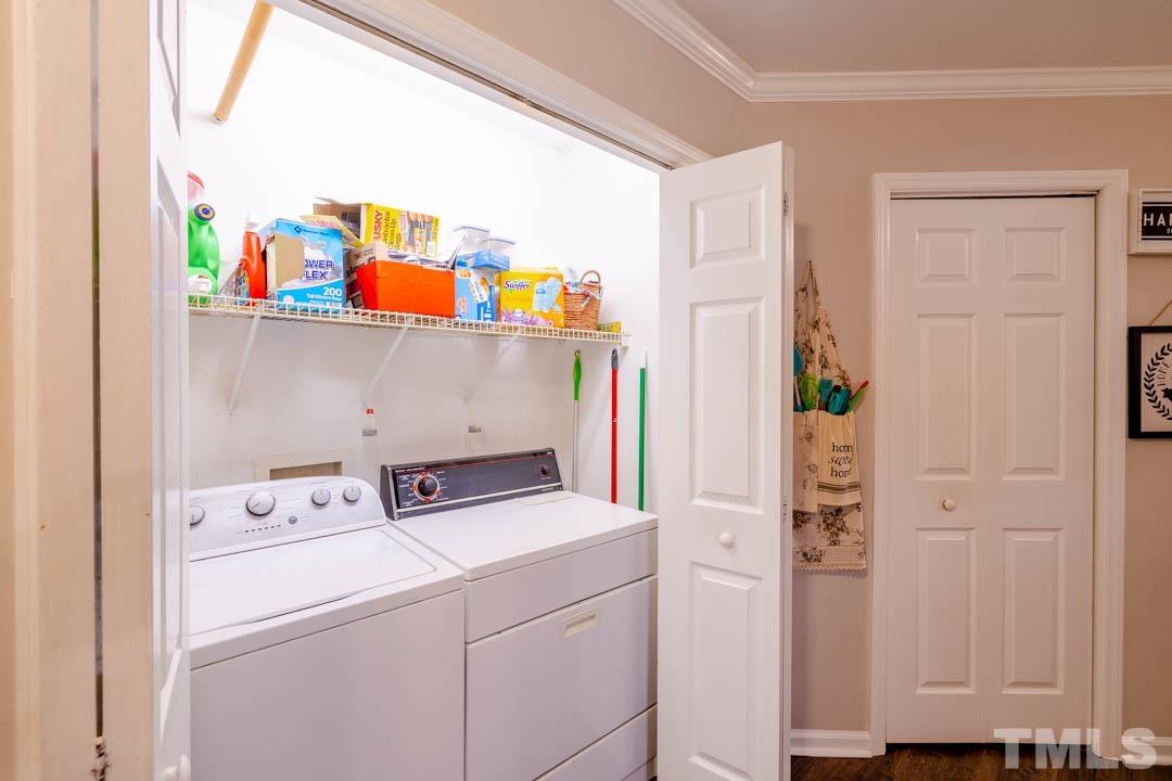 9622 Sawyer Road Rougemont, NC 27572 - Photo 19 of 34 a utility room with dryer and washer