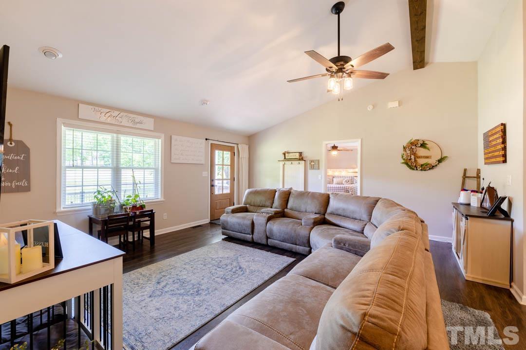 9622 Sawyer Road Rougemont, NC 27572 - Photo 8 of 34 a living room with furniture and wooden floor