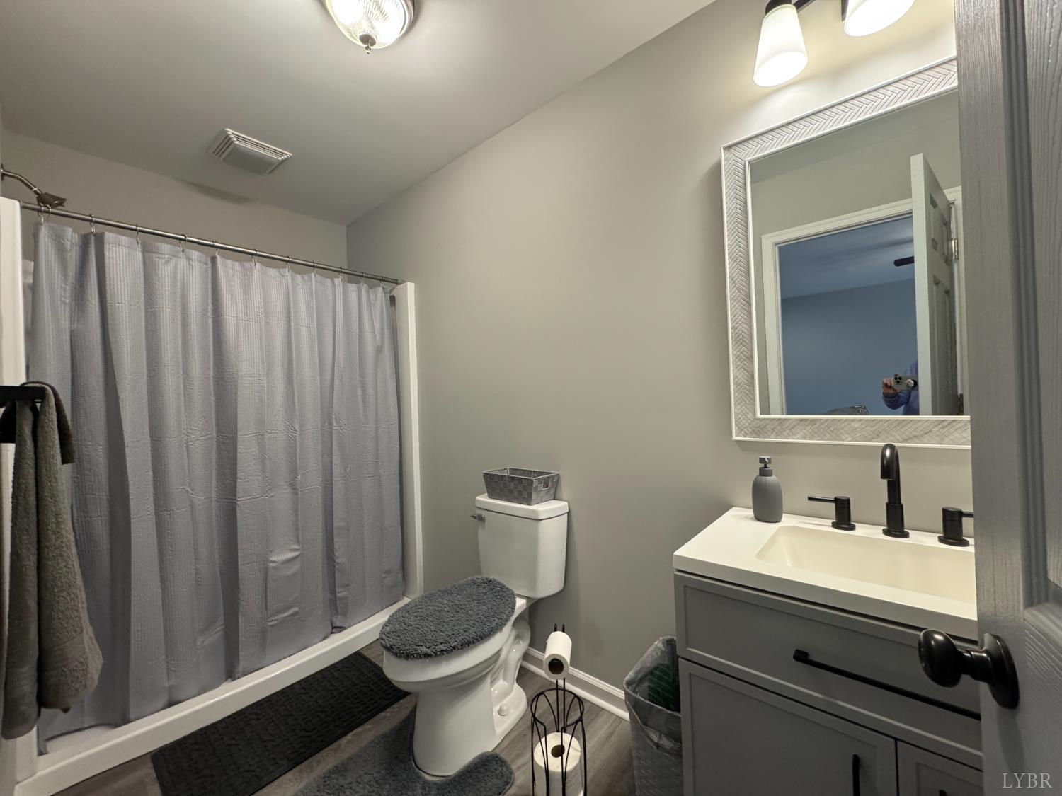 3941 Promise Land Road Appomattox, VA 24522 - Photo 16 of 21 a bathroom with a sink a toilet and shower