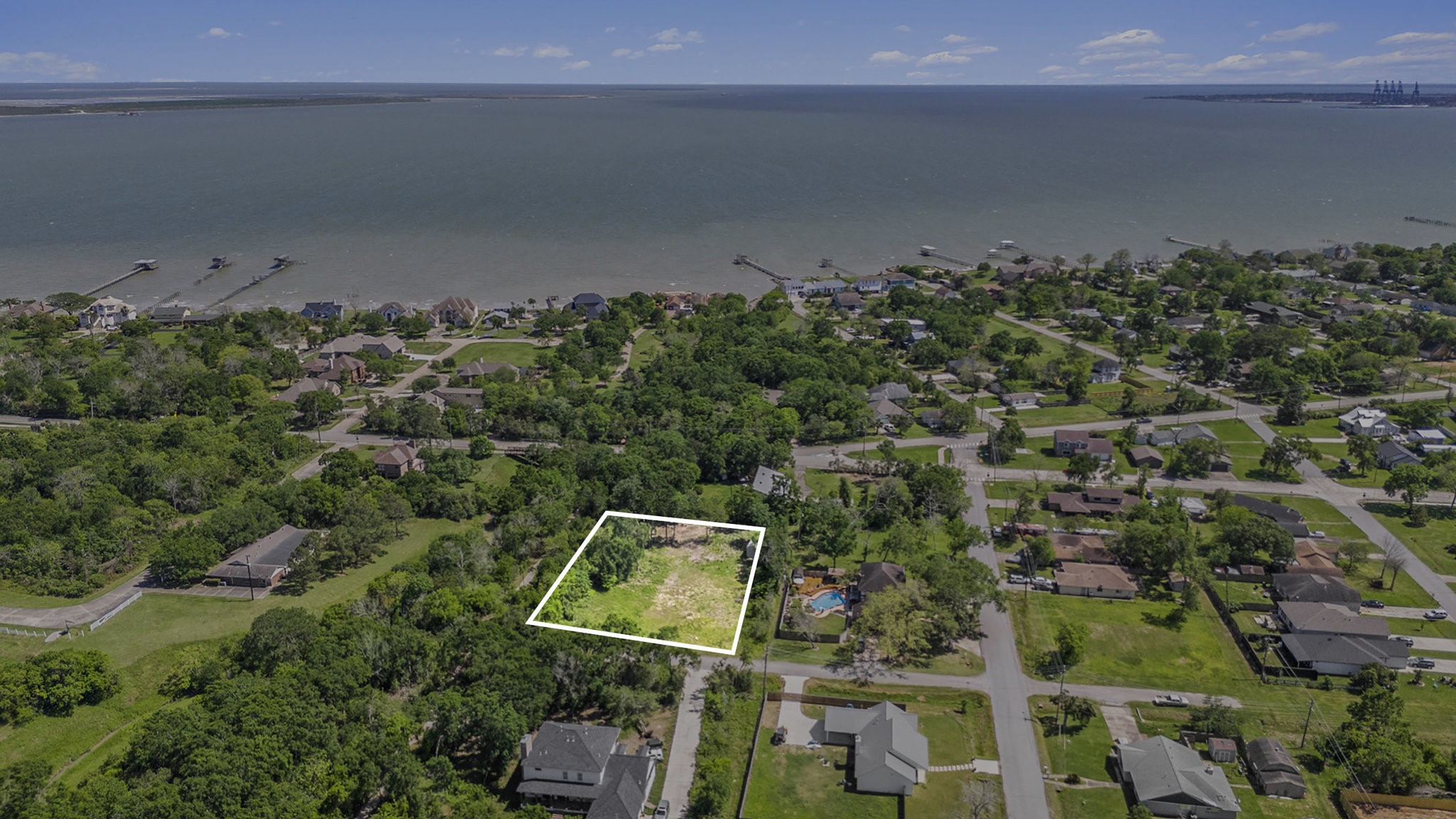 508 Donaldson Street La Porte, TX 77571 - Photo 1 of 16 an aerial view of a house with a yard
