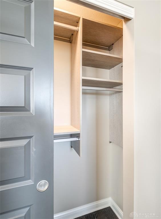 407 Brownstone Row Springboro, OH 45066 - Photo 37 of 54 This closet features efficient shelving and hanging space, offering practical organization.