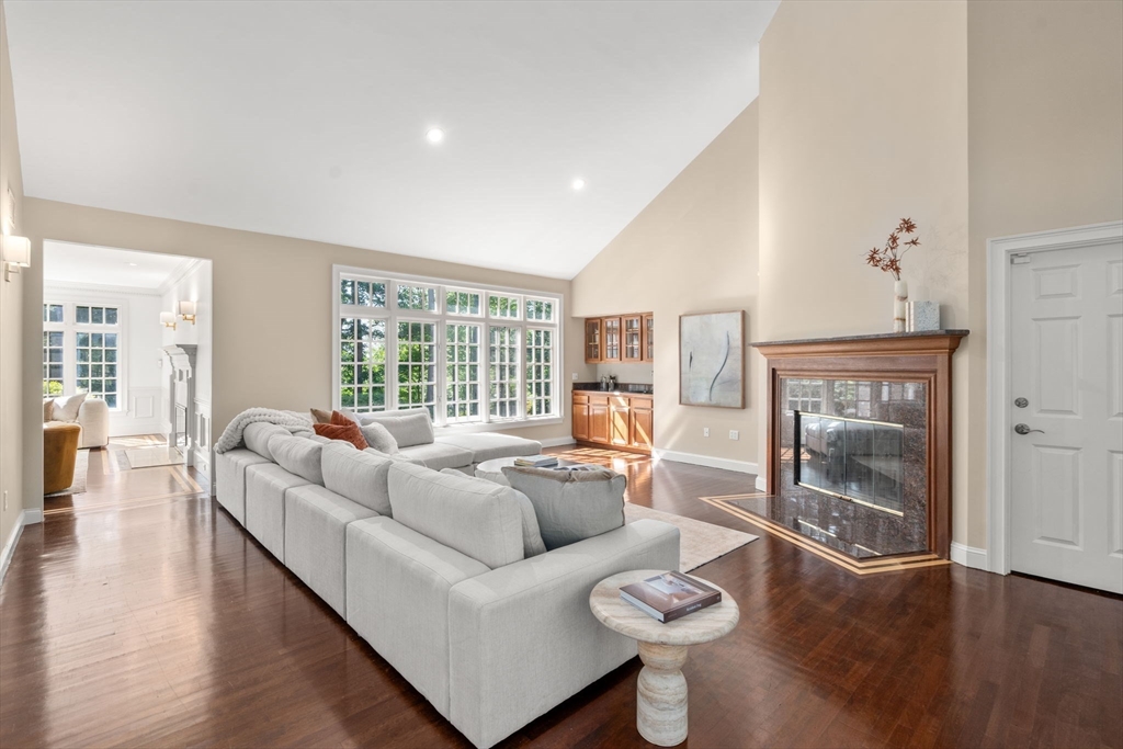 50 Fairview Road Weston, MA 02493 - Photo 14 of 28 a living room with furniture and a wooden floor